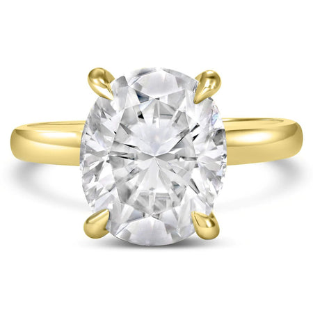 Rose Oval Engagement Ring Setting - Diamond Daughters