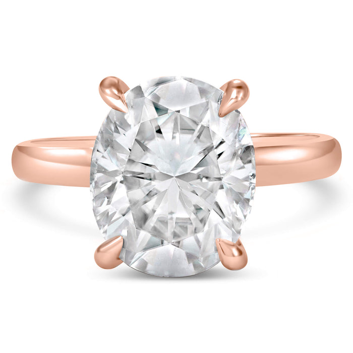 Rose | Oval Moissanite Engagement Ring - Diamond Daughters