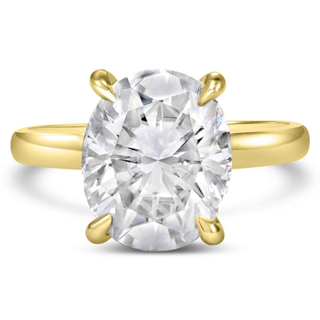 Rose | Oval Moissanite Engagement Ring - Diamond Daughters