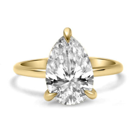 Rose Pear Engagement Ring Setting - Diamond Daughters
