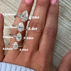 Rose | Pear Moissanite Engagement Ring - Diamond Daughters