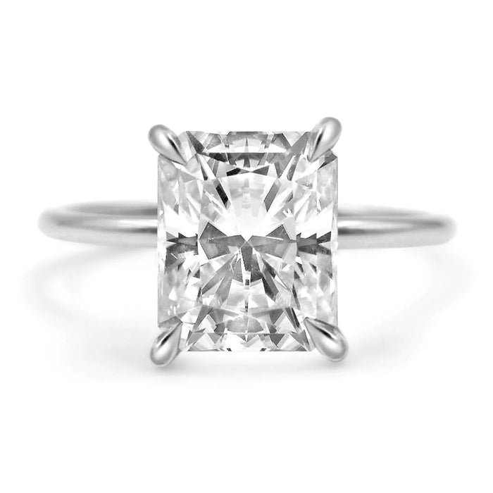 Rose Radiant Engagement Ring Setting - Diamond Daughters