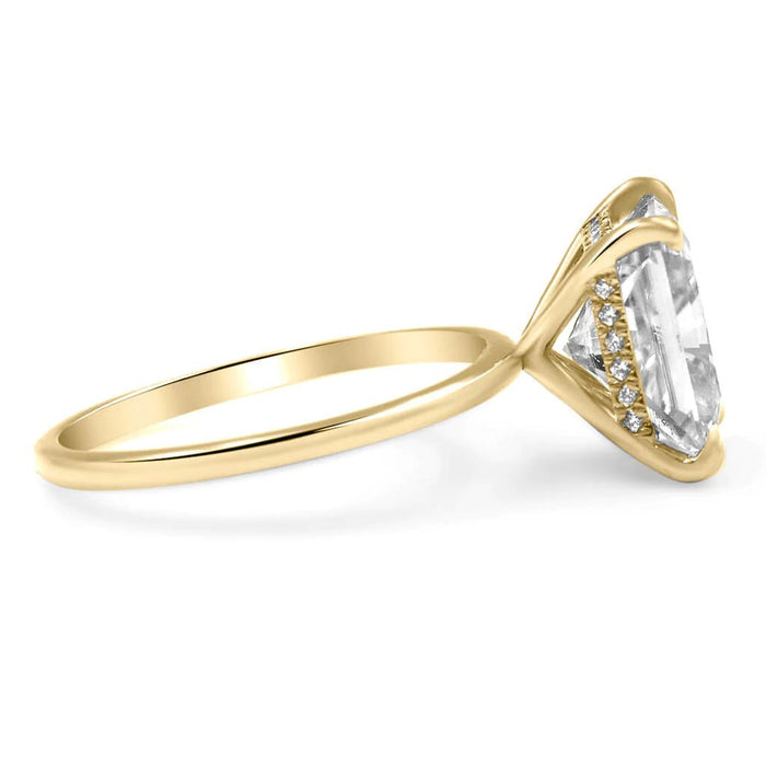 Rose Radiant Engagement Ring Setting - Diamond Daughters