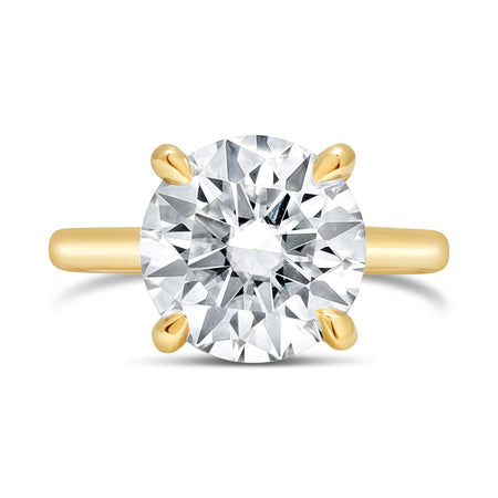 Rose Round Engagement Ring Setting - Diamond Daughters