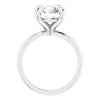 Round Moissanite Solitaire Engagement Ring - Diamond Daughters