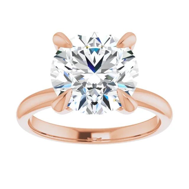 Round Solitaire Engagement Ring Setting - Diamond Daughters