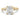 Sammy | Elongated Cushion Moissanite Diamond Accent Stones 14K Yellow Gold Engagement Ring - Diamond Daughters, Front View
