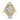 Sarah Belle| Cushion tapered baguettes, Marquee Cuts, and Round Brilliant Accent Diamonds 14K Yellow Gold  Engagement Ring - Diamond Daughters, Front View