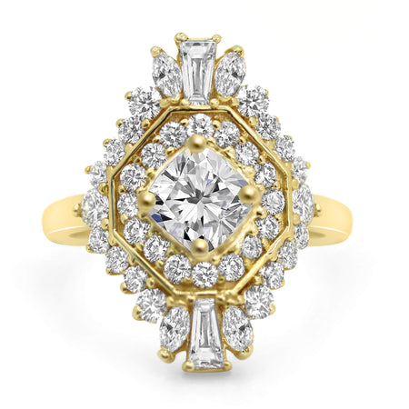 Sarah Belle| Cushion Engagement Ring - Diamond Daughters