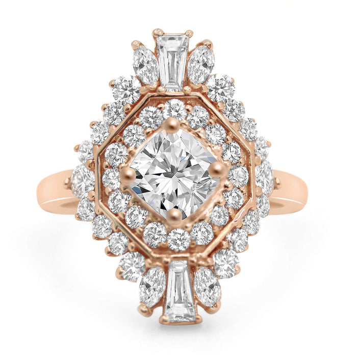 Sarah Belle| Cushion Engagement Ring - Diamond Daughters