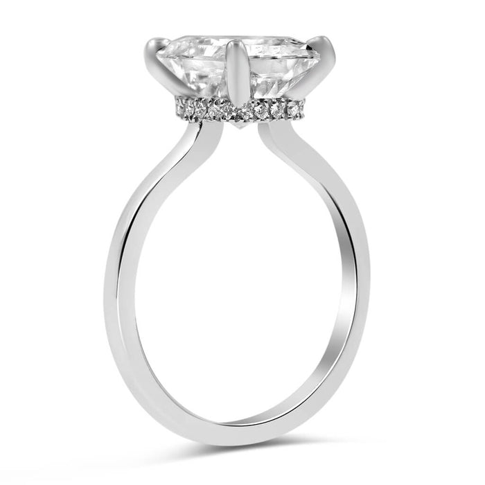 Sarah | Radiant Moissanite Engagement Ring - Diamond Daughters