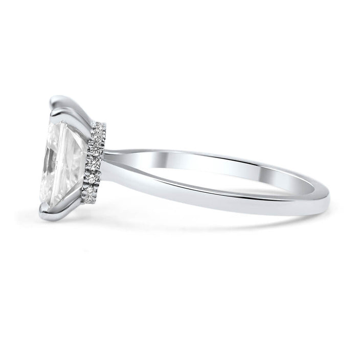 Sarah | Radiant Moissanite Engagement Ring - Diamond Daughters