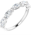 Shelly | Oval Moissanite Wedding Band - Diamond Daughters