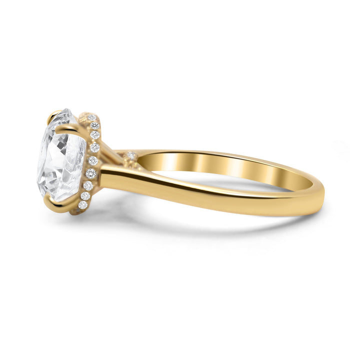 Sol | Round Moissanite Engagement Ring - Diamond Daughters
