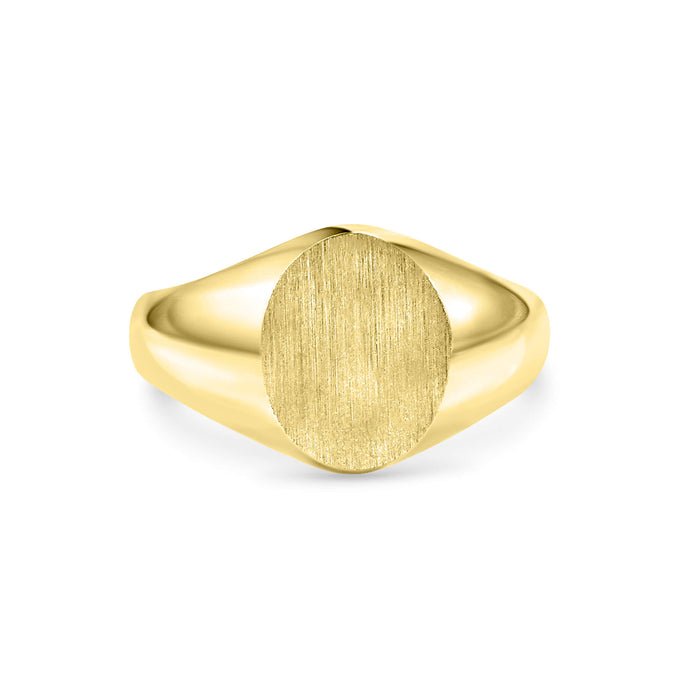 Sophia Signet Ring In 14K Solid Gold - Diamond Daughters