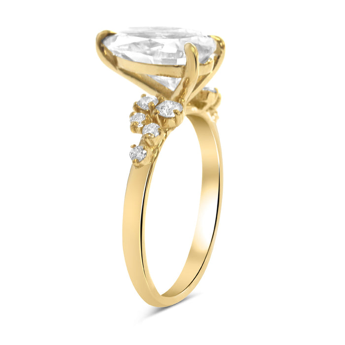 Stacey | Pear Moissanite Engagement Ring - Diamond Daughters
