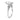 Stacey | Pear Moissanite Shank Accent Diamonds 14K White Gold Engagement Ring - Diamond Daughters, Top Side View
