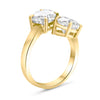 Tamara | Oval Toi-et-Moi 2 Stone 14K Yellow Gold Engagement Ring - Diamond Daughters, Top Side View