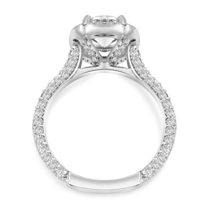 TARA | Round Cushion Halo Engagement Ring - Diamond Daughters