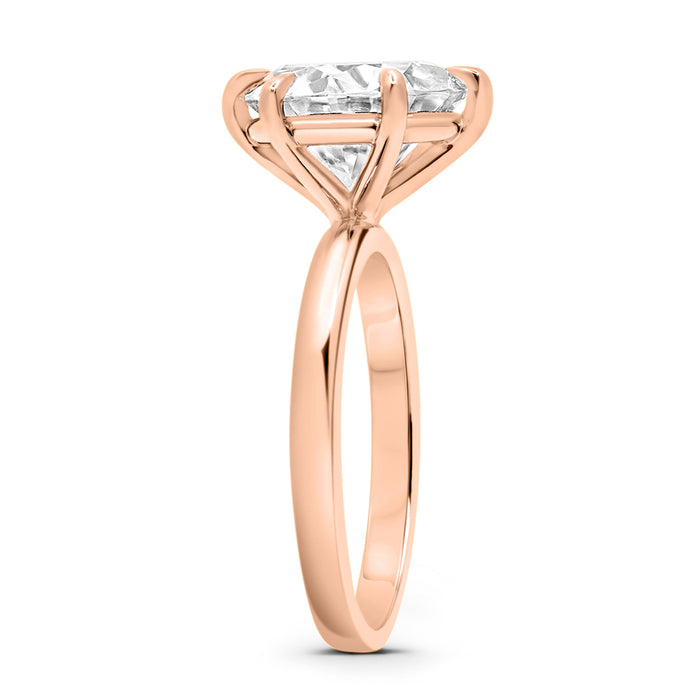 Round Moissanite Solitaire Engagement Ring