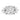 Trinity| Oval Moissanite Marquise Diamond 14K White Gold  Engagement Ring - Diamond Daughters, Front View