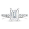 Vanessa | Emerald Moissanite Engagement Ring - Diamond Daughters