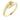 Zara | Wrapped 14K Yellow Gold Wedding Band - Diamond Daughters, Top Side View